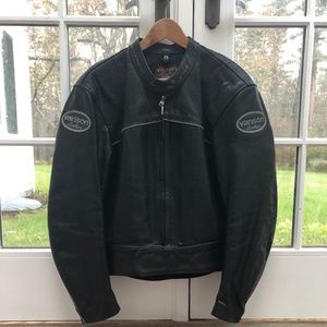 Vanson Perforated Leather Jacket.  Size 44